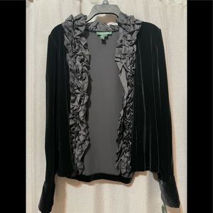 Black suede jacket